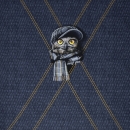 Panel Sommersweat -  Owly You - Thorsten Berger - blau - gelb