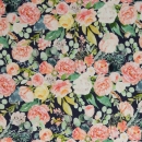 Sommersweat - Hanne - Modalsweat - Blumen - dunkelblau