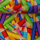 Baumwollstoff - Tom - Buntstifte