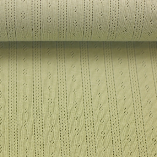 Lochjersey - Alina - vanille - gelb