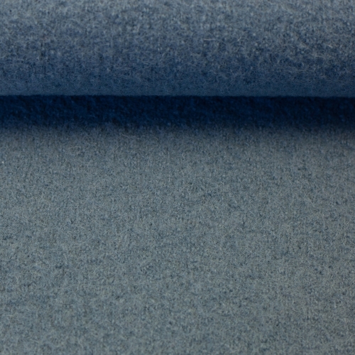 HW 25 - Wollwalk  - rauchblau - Naomi - 257 - gekochte Wolle