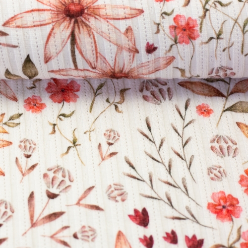 Struktur Jersey - Sevilla - Blumen - natur
