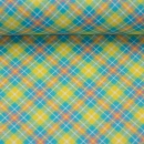 Baumwollstoff - Happy Easter - Karo - gelb