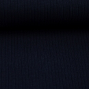 Rippjersey - breit - Uni - dunkelblau