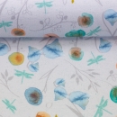 Jersey - Blumen - aquarell