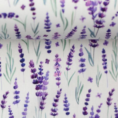 Baumwollstoff - Tim - Lavendel