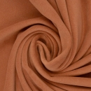 Baumwoll Fleece - uni - rostorange - 100 % Baumwolle