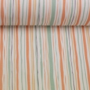 Baumwollstoff - Tumba - Steifen - orange