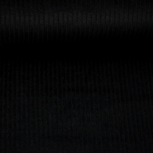 Breitcord - Uni - schwarz - mit 3% Elasthan