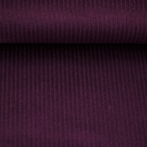 Breitcord - Uni - aubergine - mit 3% Elasthan