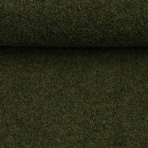 Wollfleece - uni - dunkelgrün - 1675