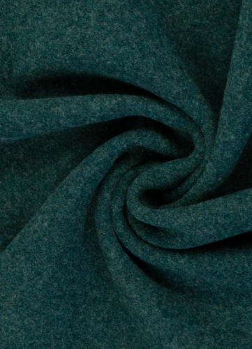 Merino Fleece - warm & weich - petrol-grün