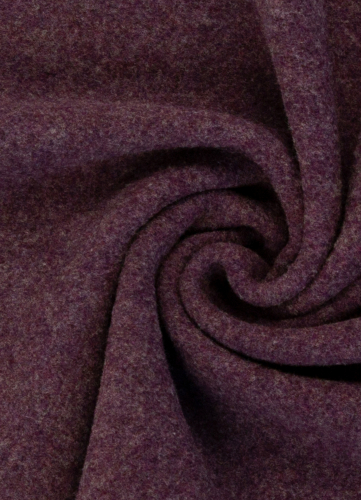 Merino Fleece - warm & weich - bordeaux-aubergine