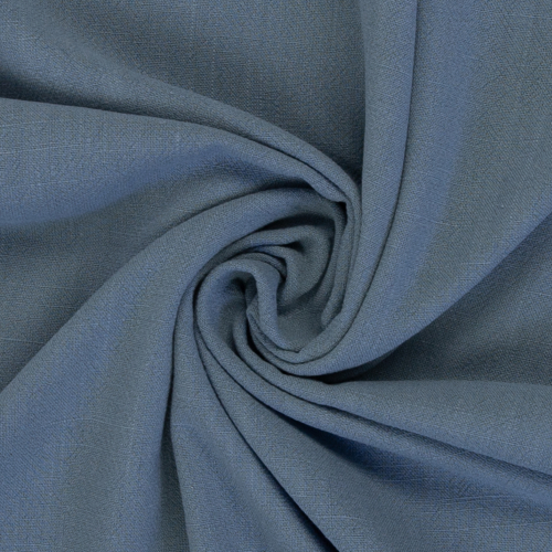 Viskose - Leinen - Uni - rauchblau