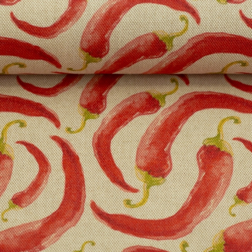 Canvas - Ulli - Chilli - Leinenoptik