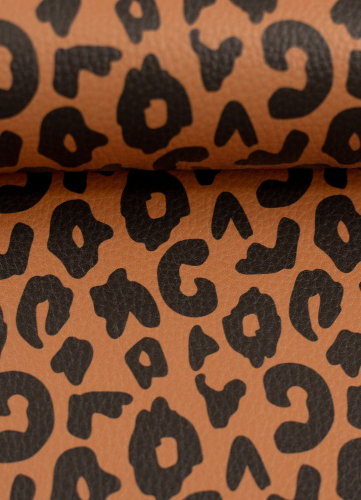 Kunstleder - Happy Leo - Cherry Picking - ocker - schwarz