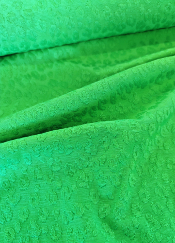 Jacquardjersey - Struktur - Leo - grün