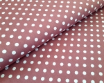 Baumwollstoff - Punkte - 6mm - altrosa