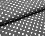 Jersey - Punkte - grau