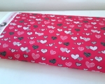 Baumwollstoff - Valerie Papillon - Herzen - pink