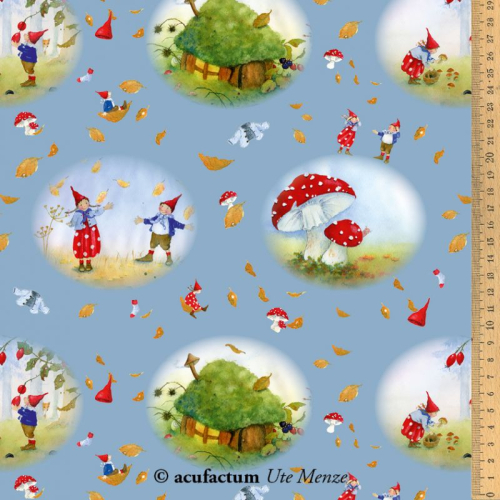 Baumwollstoff - Acufactum - Brausewind - 40 x 75 cm