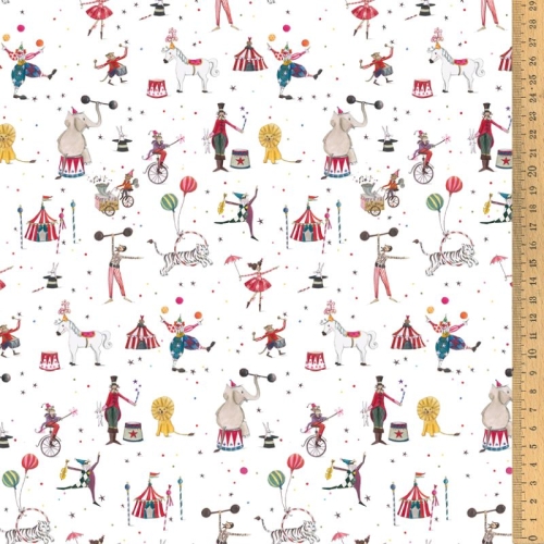 Baumwollstoff - Acufactum - Zirkuswelt  40 x 75 cm