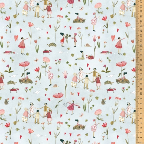 Baumwollstoff - Acufactum - Blütenzauber - 40 x 75 cm