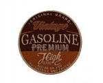 Applikation - Stickerei - Vintage - Gasoline - 65 mm