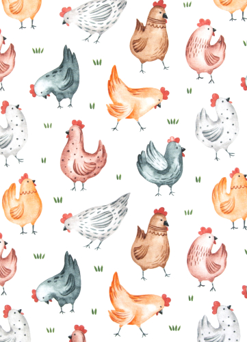 Jersey - Chickeria  - by Hip Som Hap - weiss