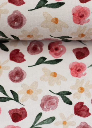 Jersey - Blumen - Fleurs - natur - by Lausemia