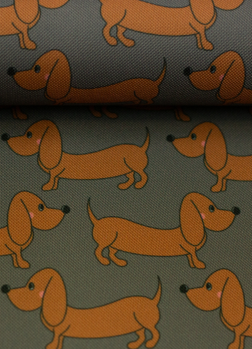 Happy - Collection - Dackel - Taschenstoff - Outdoor - antrazit