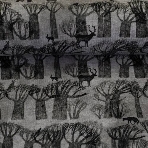 Jersey - Finn - Wald - grau - schwarz