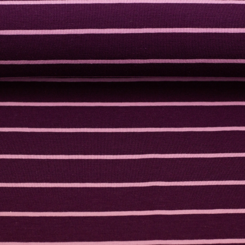 Jersey - Isa  - Streifen - beere