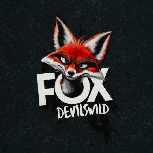 French Terry Panel - Fox Devils wild - by Thorsten Berger