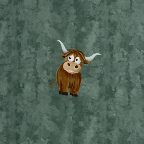 French Terry - Panel - Holy Cow -  by Mrs Mint Design - mint