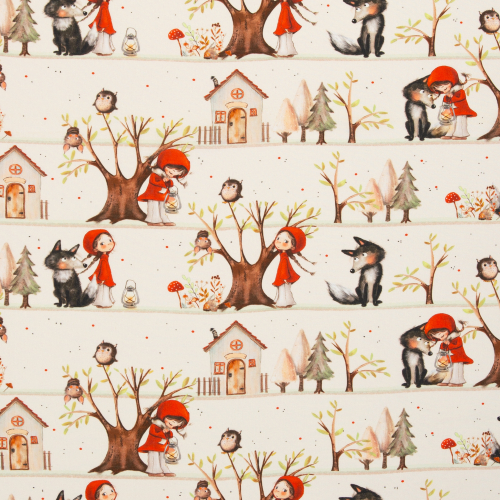 Baumwollstoff - Fairytale - Rote Kappe