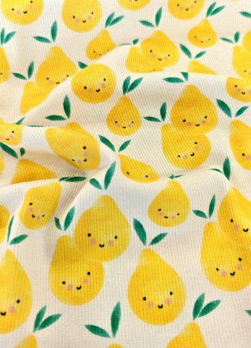 Rippjersey - Birnen - rosè