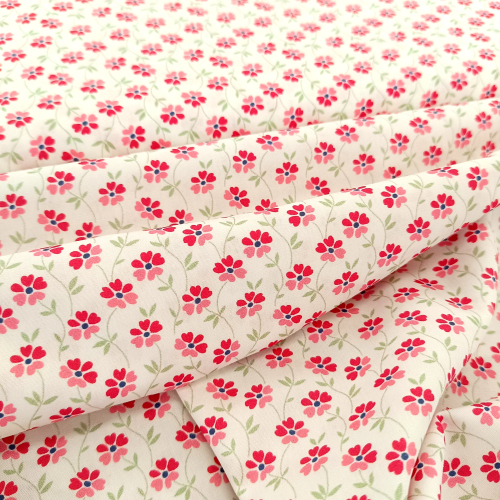 Hilco - Popeline - Emilie 2025 - Blümchen -  weiss