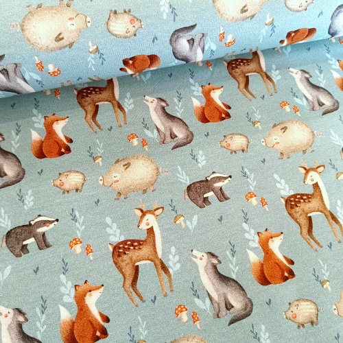 Hilco - Sweatstoff - happy forest