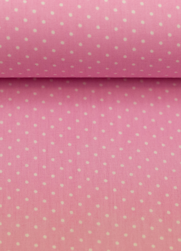 Baumwollstoff - Minipunkte - Hilde - rosa