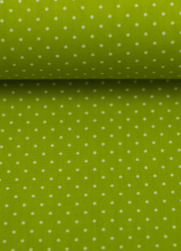 Baumwollstoff - Minipunkte - Hilde - apfel