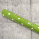 30 cm - Baumwolle beschichtet - Sterne - grün