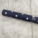 30 cm - Baumwolle beschichtet - Sterne - dunkelblau