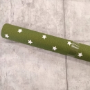 30 cm - Baumwolle beschichtet - Sterne - khaki