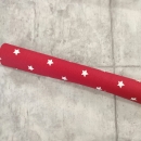 30 cm - Baumwolle beschichtet - Sterne - rot