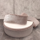 Gummiband - Gürtelgummi - Bündchen - 40 mm - glänzend - altrosa silber