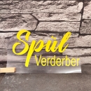 Plott - zum Aufbügeln - Spül Verderber - gelb