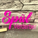 Plott - zum Aufbügeln - Spül Verderber - neon pink