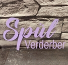 Plott - zum Aufbügeln - Spül Verderber - flieder