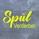 Plott - zum Aufbügeln - Spül Verderber - neon gelb